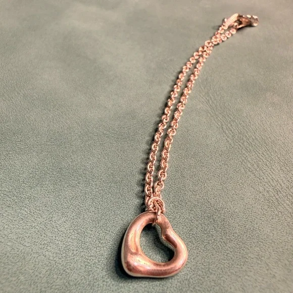 ✨ Tiffany & Co. Elsa Peretti Open Heart Bracelet – Sterling Silver ✨ - Picture 6 of 7